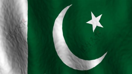 巴基斯坦国旗运动背景