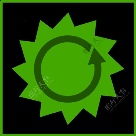 生态绿色能源图标