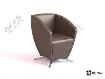 深咖啡色的特殊形状的椅子