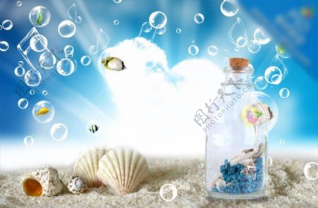 梦幻沙滩漂流瓶