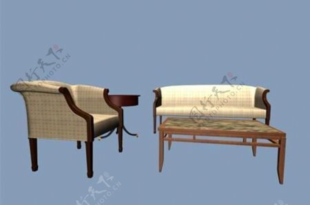 沙发组合53D模型