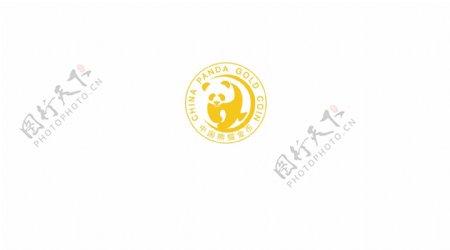 中国金币熊猫logo图案图片