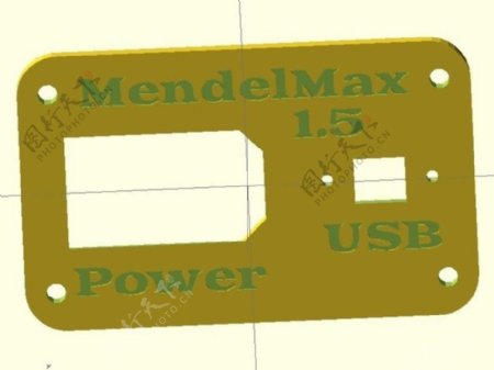 mendelmax功率IEC保险丝开关和USB面板
