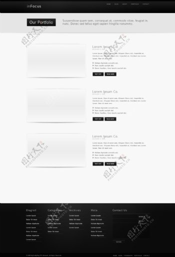 欧美设计公司PSD网页模板