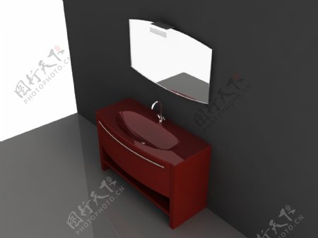 3d中式洗手台模型图片