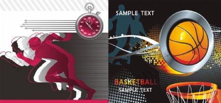 篮球运动创意广告设计图片