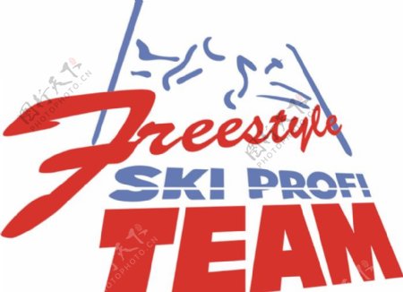 freestyleskiprofiteamlogo设计欣赏freestyleskiprofiteam体育赛事标志下载标志设计欣赏