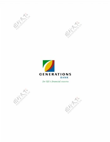 GenerationsBanklogo设计欣赏GenerationsBank金融机构LOGO下载标志设计欣赏