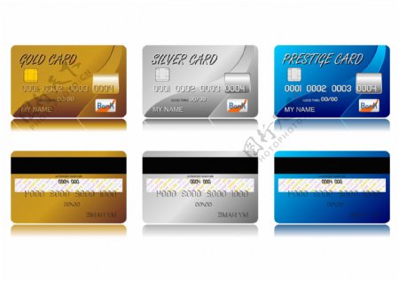 银行卡信用卡模板矢量素材