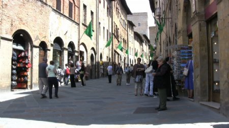 意大利圣吉米尼亚诺游客21股票的录像视频免费下载
