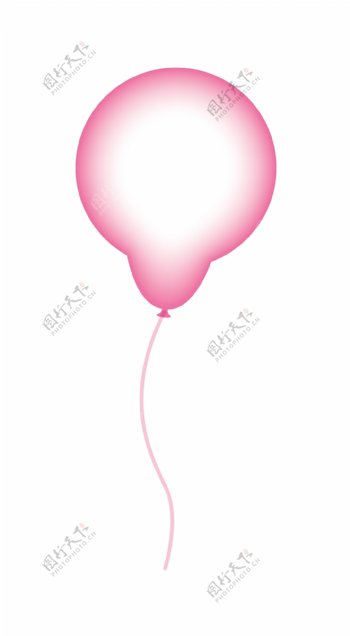 明亮的粉红色的气球