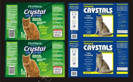猫砂包装标签图片