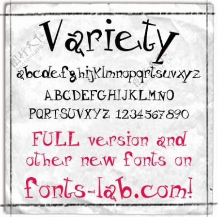 varietyfreeversion字体