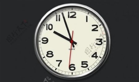 圆形的金属框架模拟时钟CSS3