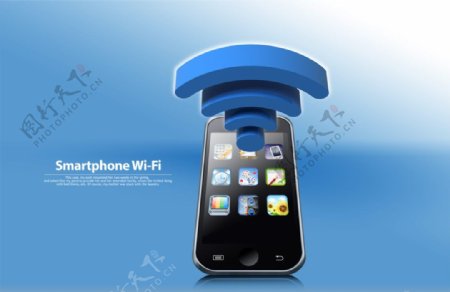 3G智能手机功能宣传广告PSD