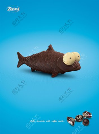 zaini糖果公司巧克力鱼图片