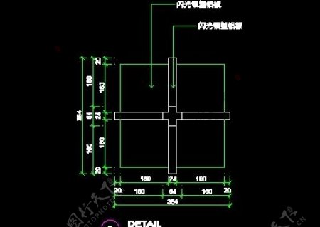 资料展架填单台柱子营业厅门面实例装修施工图纸cad详图28