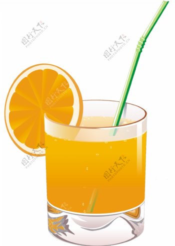 杯子橙子图片