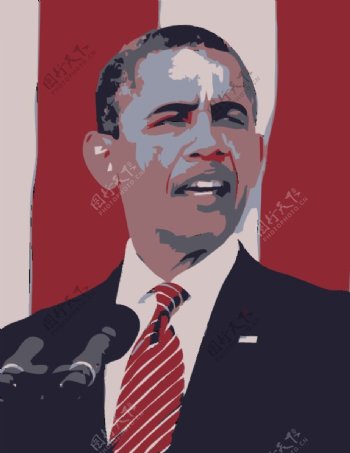 总统巴拉克奥巴马纪念日2012