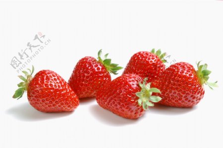草莓素材新鲜水果高清细节