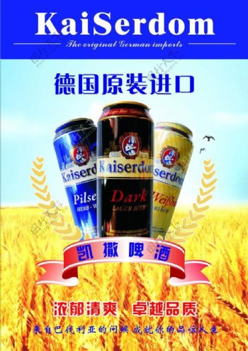 凯撒啤酒广告图片