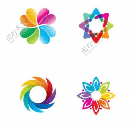 42个斑斓色彩简洁大方高品质logo