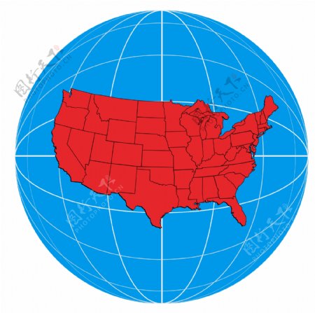 截止美国地图