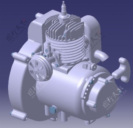 模拟单气缸发动机