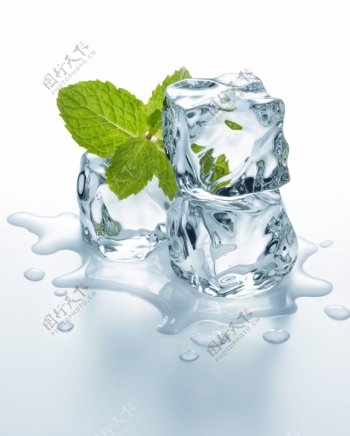 冰块饮料广告素材图片