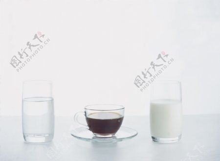 水咖啡牛奶图片