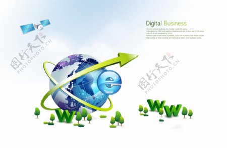 地球商务科技图片