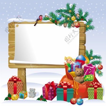 2013圣诞礼品盒的设计03个矢量背景
