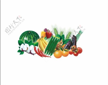 蔬菜水果拼图图片