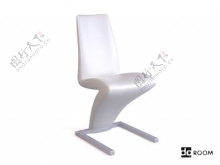 闪电形的白色创意的椅子