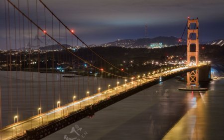国外城市景色欧式建筑金门大桥图片