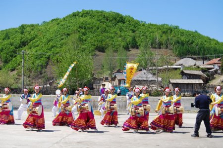 民族特色舞蹈象帽舞朝鲜族舞蹈民族文化民族艺术图片