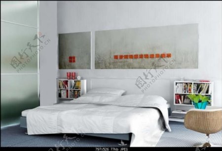 室内设计卧室3d素材装饰素材206