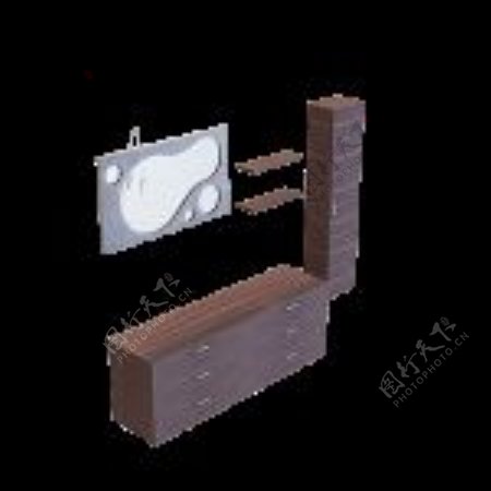 3D洗手台模型