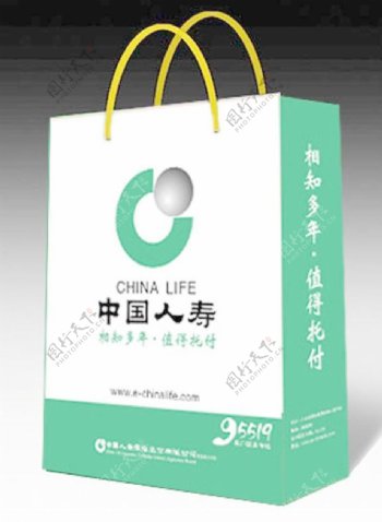 中国人寿手提袋设计图片