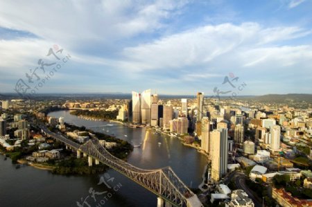 城市风光摄影鸟俯图PSD分层