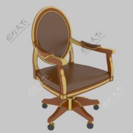 欧式椅子3d模型家具效果图53