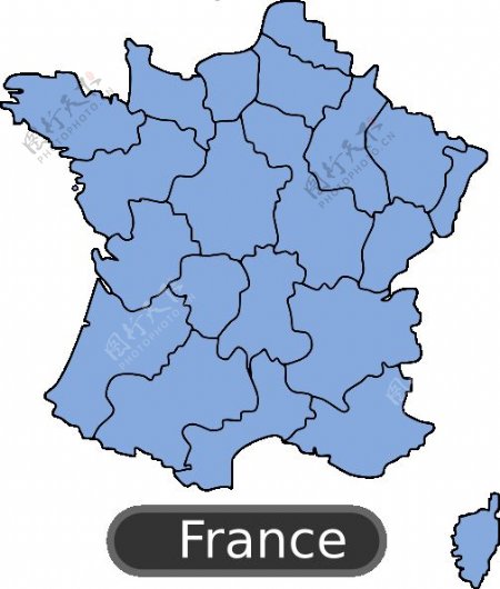 法国地图剪贴画