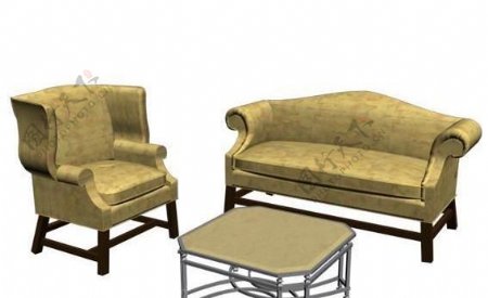 办公家具沙发403D模型