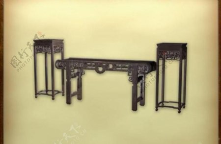中国古典家具古典家具组合0063D模型