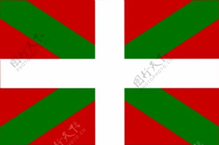 西班牙的巴斯克剪贴画国旗