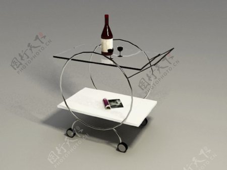 玻璃茶几3d模型家具3d模型11