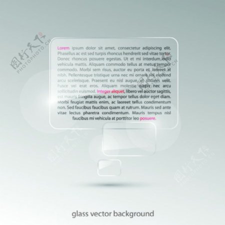 超逼真玻璃质感对话框适量可修改