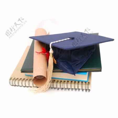 毕业证书和学士帽