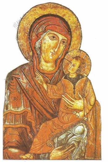 圣母玛利亚与耶稣像