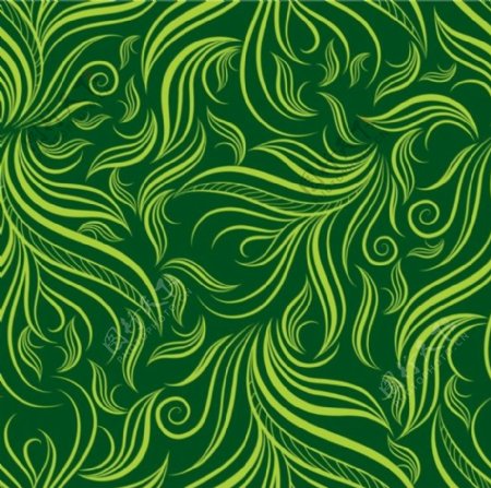 绿色植物底纹背景图